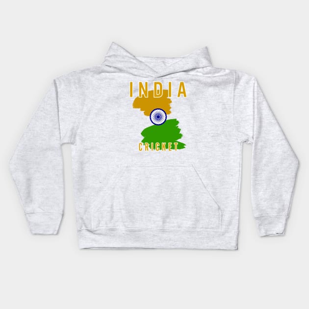 India Cricket Kids Hoodie by Room Thirty Four